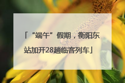 “端午”假期，衡阳东站加开28趟临客列车