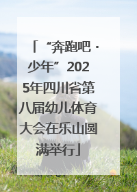 “奔跑吧・少年”2025年四川省第八届幼儿体育大会在乐山圆满举行