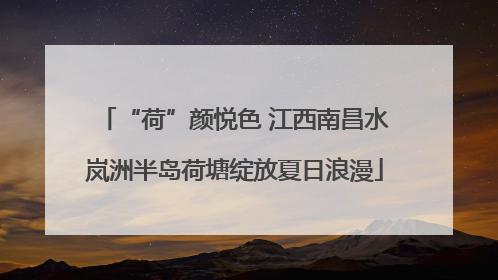 “荷”颜悦色 江西南昌水岚洲半岛荷塘绽放夏日浪漫