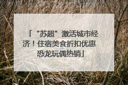 “苏超”激活城市经济！住宿美食折扣优惠 恐龙玩偶热销