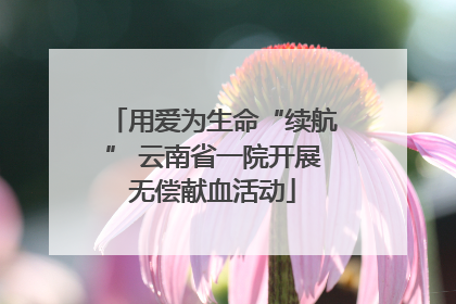 用爱为生命“续航” 云南省一院开展无偿献血活动