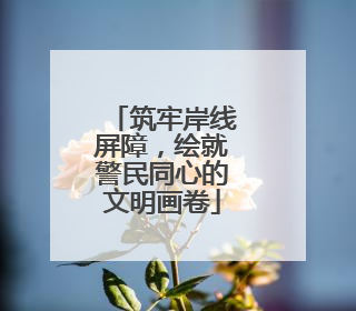 筑牢岸线屏障，绘就警民同心的文明画卷