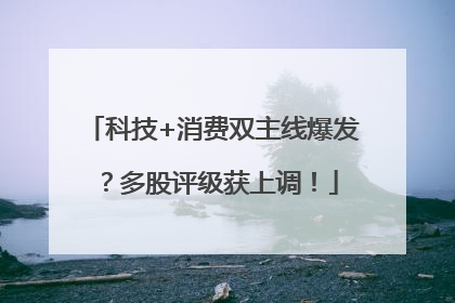科技+消费双主线爆发？多股评级获上调！