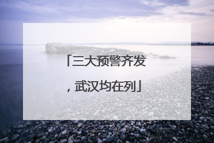 三大预警齐发，武汉均在列