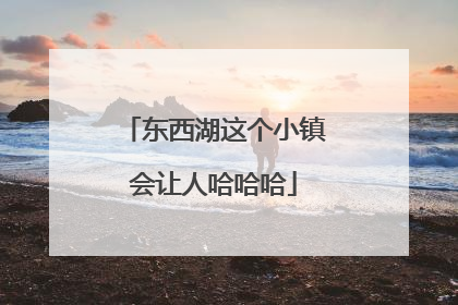 东西湖这个小镇会让人哈哈哈