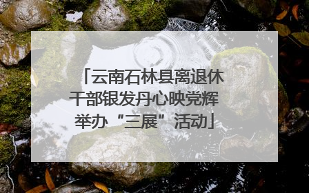 云南石林县离退休干部银发丹心映党辉举办“三展”活动