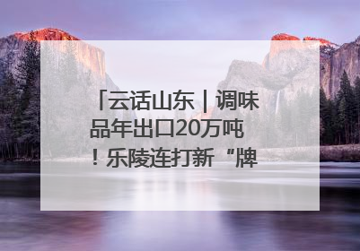 云话山东｜调味品年出口20万吨！乐陵连打新“牌”助力企业出海