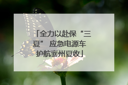 全力以赴保“三夏” 应急电源车护航襄州夏收