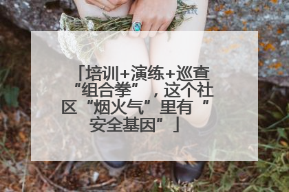 培训+演练+巡查“组合拳”，这个社区“烟火气”里有“安全基因”