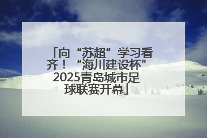 向“苏超”学习看齐！“海川建设杯”2025青岛城市足球联赛开幕