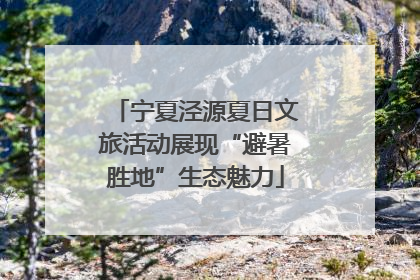 宁夏泾源夏日文旅活动展现“避暑胜地”生态魅力