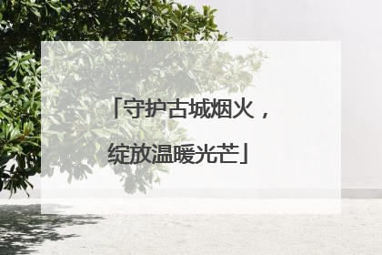 守护古城烟火，绽放温暖光芒