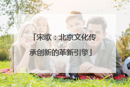 宋歌：北京文化传承创新的革新引擎
