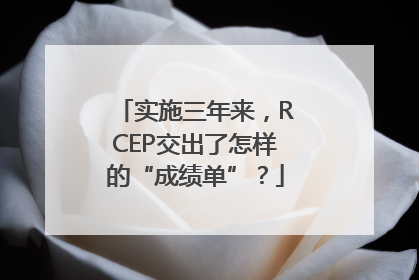 实施三年来，RCEP交出了怎样的“成绩单”？