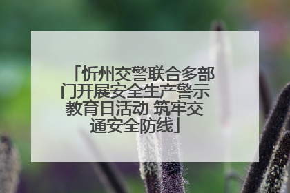 忻州交警联合多部门开展安全生产警示教育日活动 筑牢交通安全防线