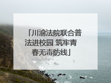 川渝法院联合普法进校园 筑牢青春无毒防线