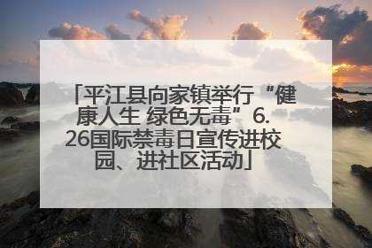 平江县向家镇举行“健康人生 绿色无毒”6.26国际禁毒日宣传进校园、进社区活动