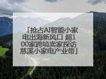 抢占AI智能小家电出海新风口 超100家跨境卖家探访慈溪小家电产业带