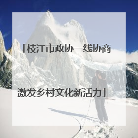 枝江市政协一线协商激发乡村文化新活力