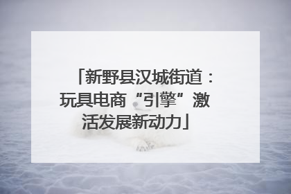 新野县汉城街道：玩具电商“引擎”激活发展新动力