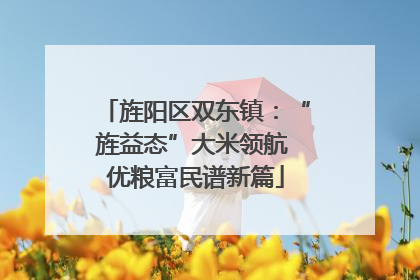 旌阳区双东镇：“旌益态”大米领航 优粮富民谱新篇