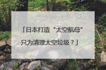 日本打造“太空航母”只为清理太空垃圾？