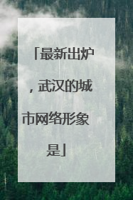 最新出炉，武汉的城市网络形象是