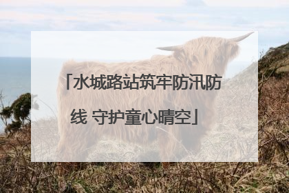 水城路站筑牢防汛防线 守护童心晴空