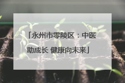 永州市零陵区：中医助成长 健康向未来