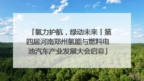 氢力护航，绿动未来丨第四届河南郑州氢能与燃料电池汽车产业发展大会启幕