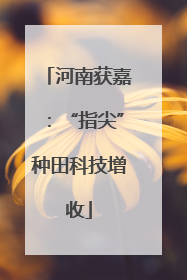 河南获嘉：“指尖”种田科技增收