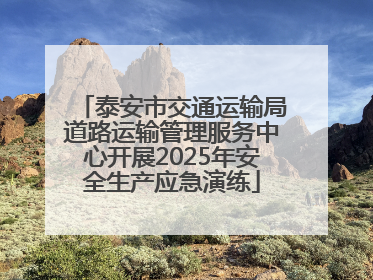 泰安市交通运输局道路运输管理服务中心开展2025年安全生产应急演练