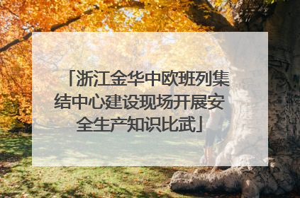 浙江金华中欧班列集结中心建设现场开展安全生产知识比武