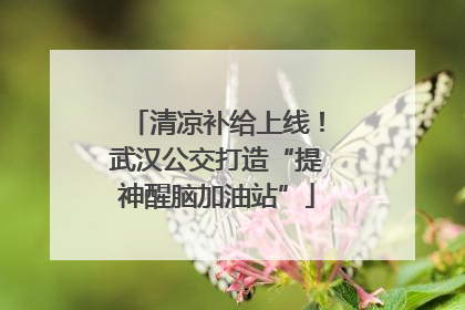 清凉补给上线！武汉公交打造“提神醒脑加油站”