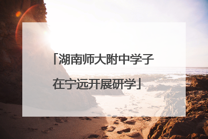 湖南师大附中学子在宁远开展研学