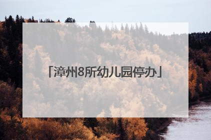 漳州8所幼儿园停办