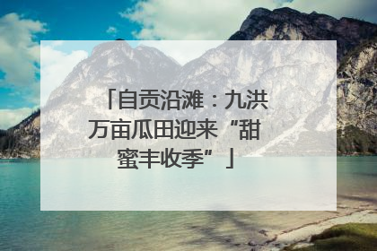 自贡沿滩：九洪万亩瓜田迎来“甜蜜丰收季”