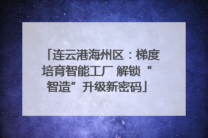 连云港海州区：梯度培育智能工厂 解锁“智造”升级新密码