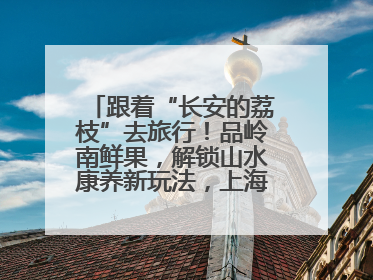 跟着“长安的荔枝”去旅行！品岭南鲜果，解锁山水康养新玩法，上海3小时直飞，自驾高速费优惠