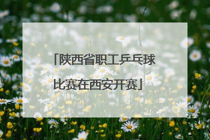 陕西省职工乒乓球比赛在西安开赛