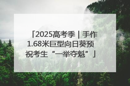 2025高考季｜手作1.68米巨型向日葵预祝考生“一举夺魁”