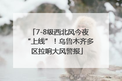 7-8级西北风今夜“上线”！乌鲁木齐多区拉响大风警报