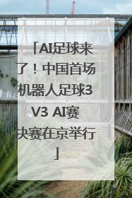 AI足球来了！中国首场机器人足球3V3 AI赛决赛在京举行